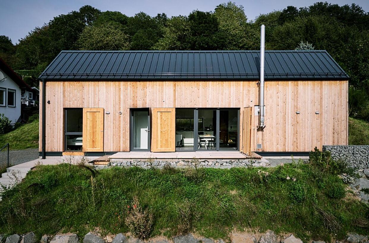 Eifelhausaufzeit-Vulkaneifel-Architekten-Chalet Mit Sauna Im Vulkankrater Immerath Extérieur photo